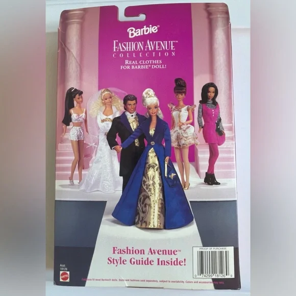 Barbie Fashion Avenue Red Checkered Outfit Mattel 18126 Vintage NRFB - Picture 3 of 4